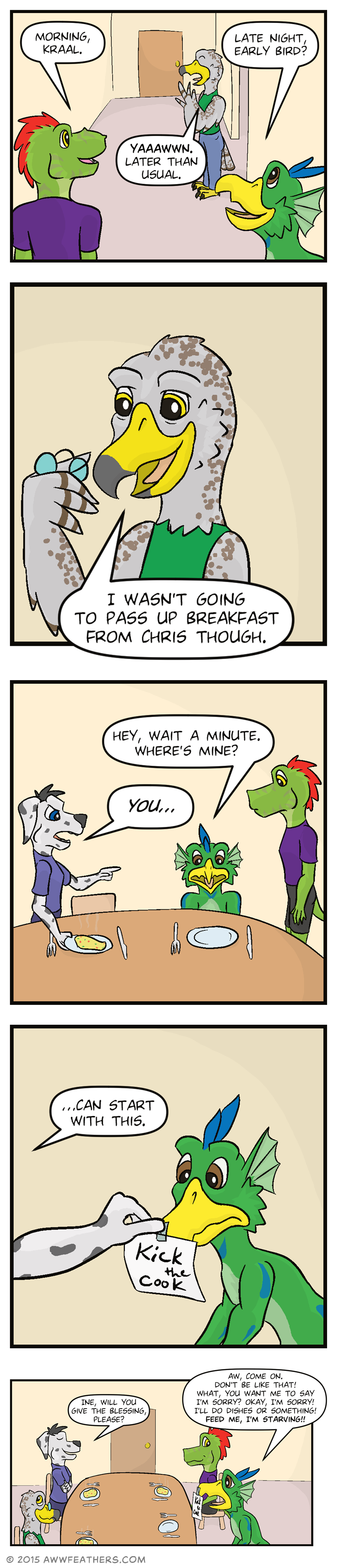 Comic page: Over Breakfast 10