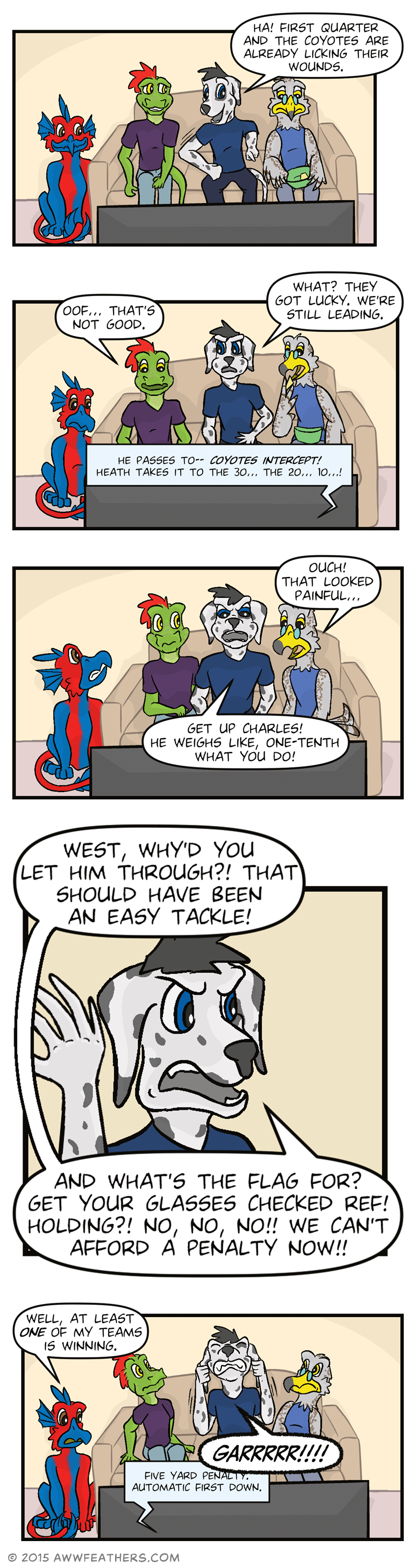 Comic page: Game Day 5