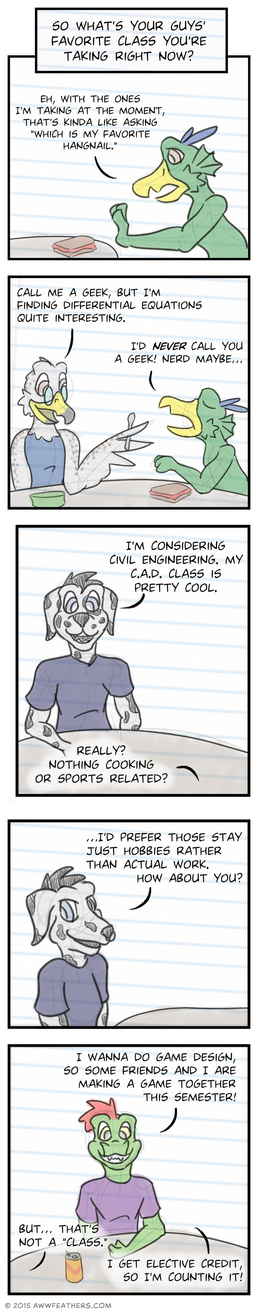 Comic page: Q&A: Classes